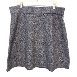 LOFT Outlet Skirt Women's XL A-Line Knit Pull On Casual Everyday Blue White‎